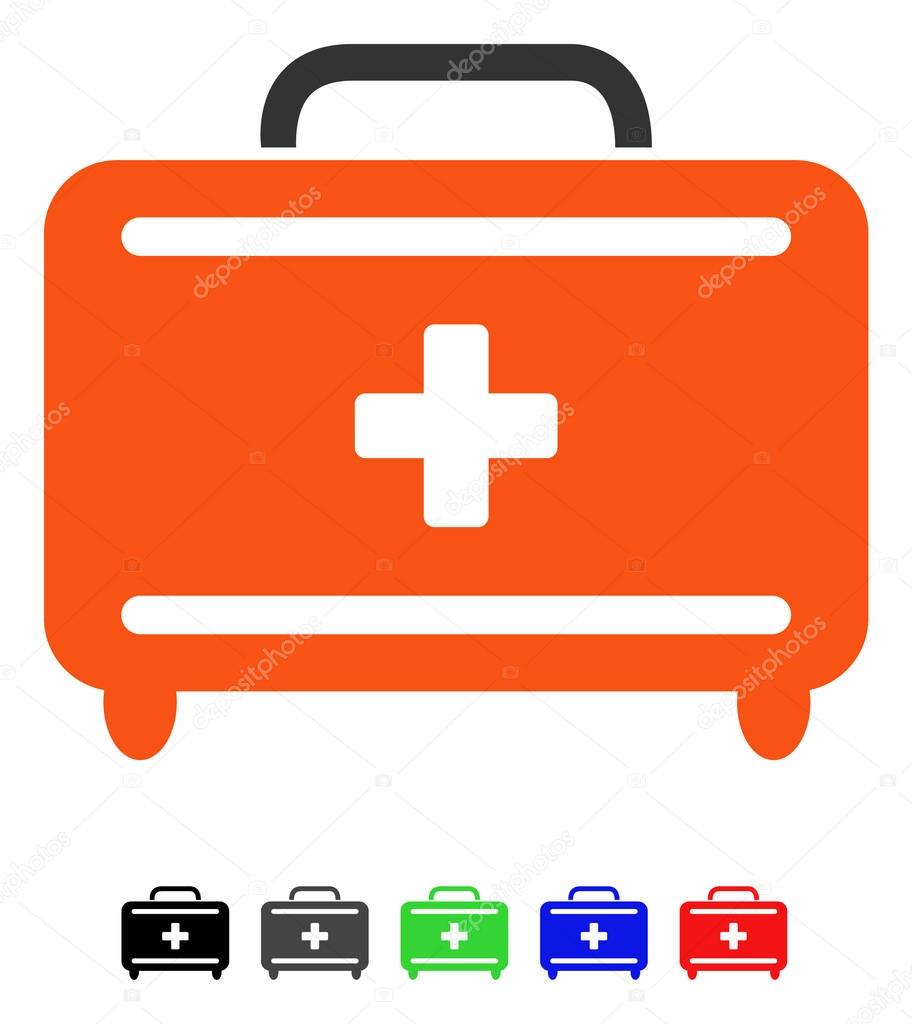 First Aid Toolkit Flat Icon