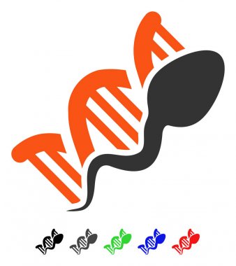Sperm çoğaltma düz simgesi