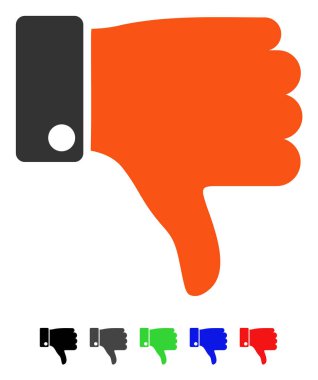 Başparmak düz simgesi