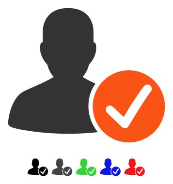 Geçerli hasta düz simgesi