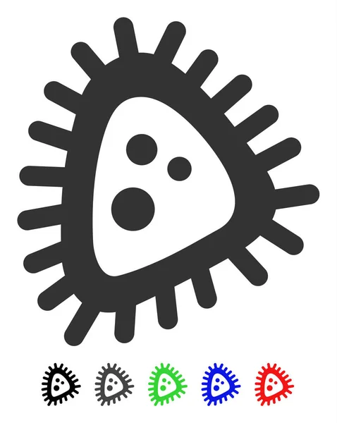 Mikroparasiten-Ikone — Stockvektor