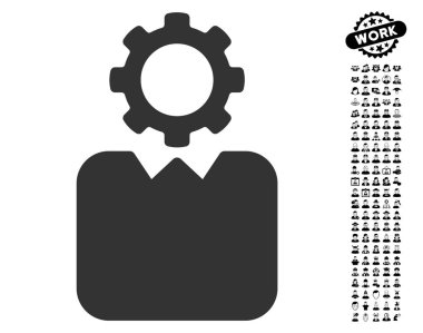 İnsanlar Bonus ile bürokrat simgesi