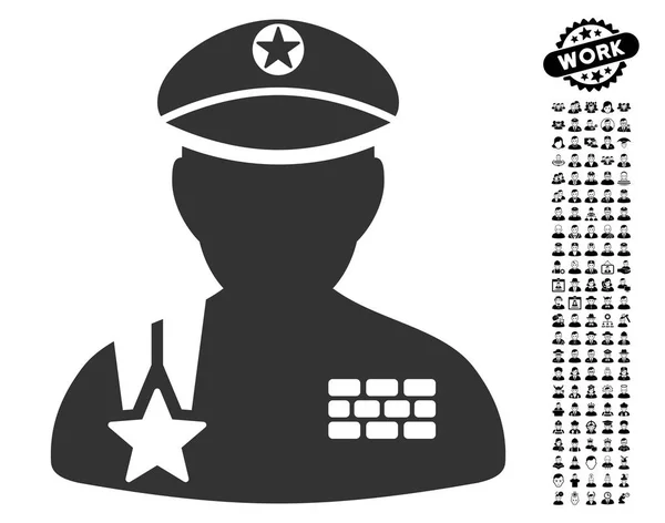 Армія Генеральна ікона з професійним бонусом — стоковий вектор