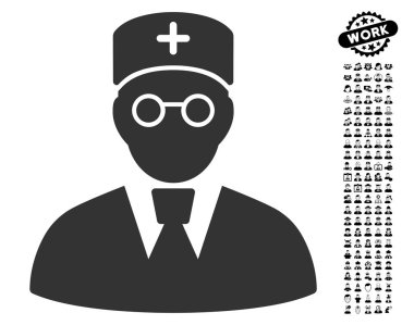 İş Bonus ile doktor simgesi