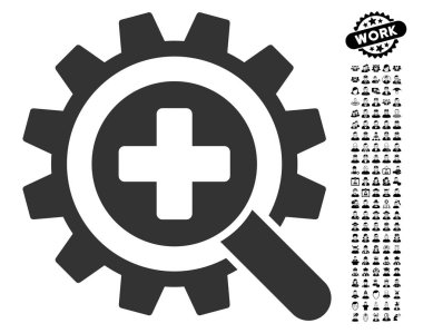 İş Bonus ile tıbbi teknoloji simgesini bulun