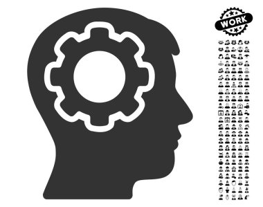 Erkekler Bonus ile insan aklının simgesi