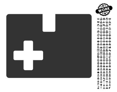 Profesyonel Bonus ile tıbbi kutusu simgesi