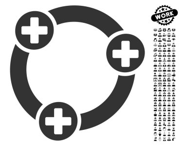 İş Bonus ile tıbbi işbirliği simgesi