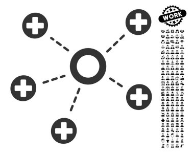 İş Bonus ile tıbbi bağlantıları simgesi