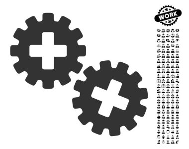 Erkekler Bonus ile Tıbbi gereçler simgesi