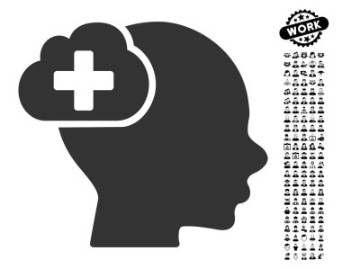 İş Bonus ile tıbbi fikir bulut simgesi