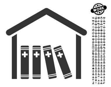 Erkekler Bonus ile tıp kütüphanesi simgesi