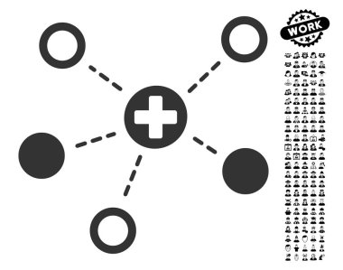 İş Bonus ile tıbbi bağlantıları simgesi