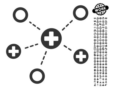 İş Bonus ile tıbbi bağlantıları simgesi