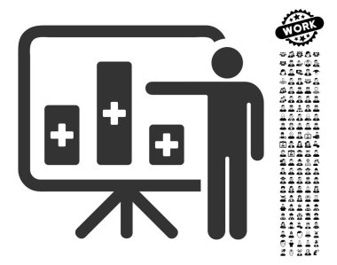 İş Bonus ile tıbbi genel bildirim simgesi