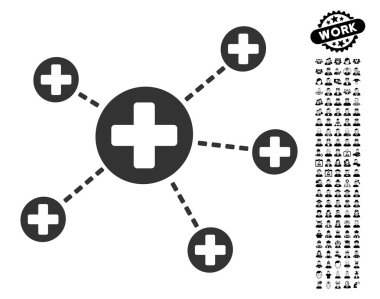 İş Bonus ile tıbbi ilişkiler simgesi