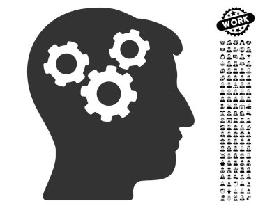 Erkekler Bonus ile zihin Gears simgesi