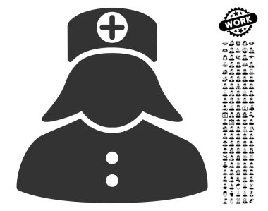 İş Bonus ile hemşire simgesi