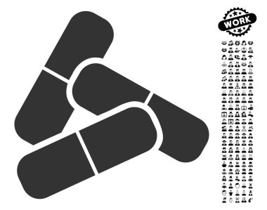 İnsanlar Bonus hapları simgesiyle