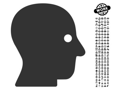 İnsanlar Bonus ile sessiz kafa simgesi