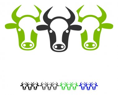 Sığır düz simgesi