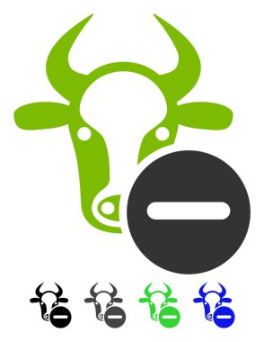 İnek Kaldır düz simgesi