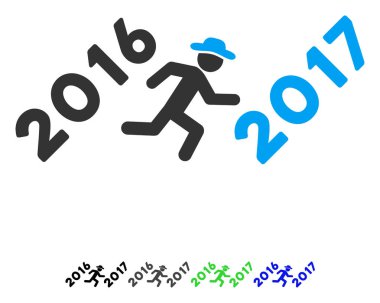 2017 yıl düz simgesi çalışan beyle