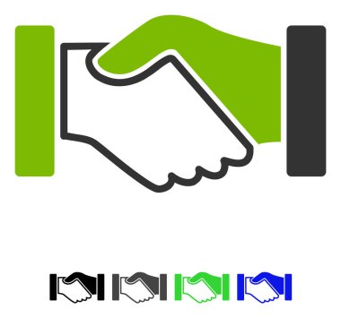 Satın alma el sıkışma düz simgesi