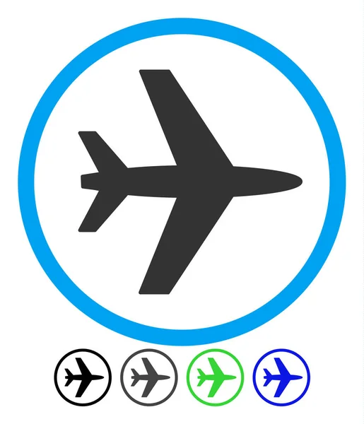 Aeropuerto Apartamento Icono — Vector de stock