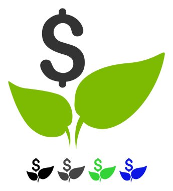 Eco başlangıç düz simgesi