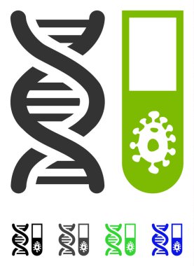 Hitech Mikrobiyoloji düz simgesi
