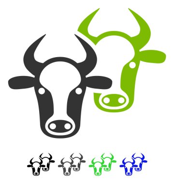 Hayvancılık düz simgesi