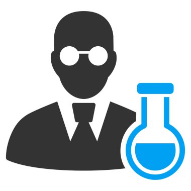 Kimyager düz simgesi