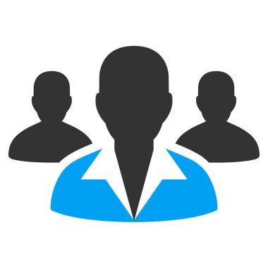 Müşteriler düz simgesi