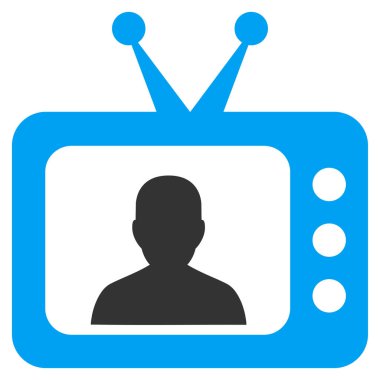 TV hoparlör düz simgesi