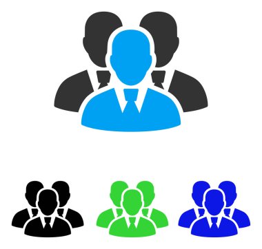 Yöneticisi grup düz simgesi