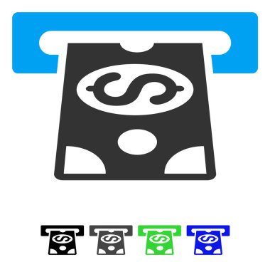 ATM Fişleri Paraya Çevirme düz simgesi