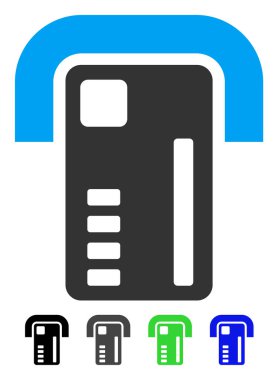 ATM makine düz simgesi