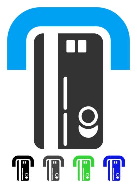 Bankacılık makine düz simgesi