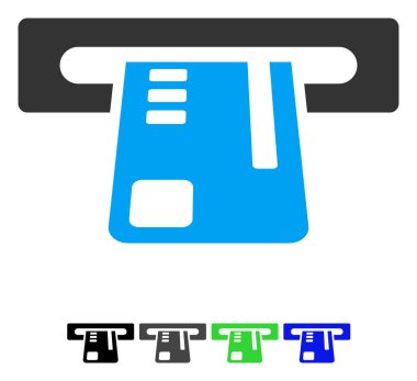 Bilet Terminal düz simgesi