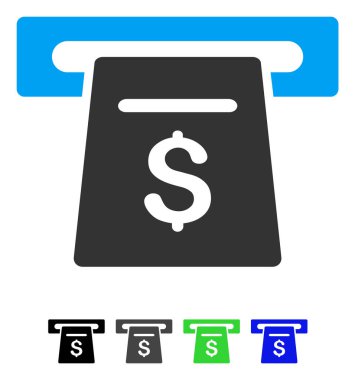 Bilet Terminal düz simgesi