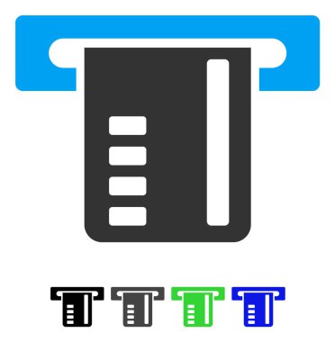 Bilet Terminal düz simgesi