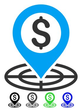 Mali Crosshair düz simgesi