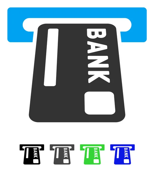 Ícone plano terminal ATM — Vetor de Stock