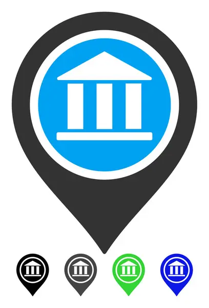 Bank Kaartpictogram aanwijzer plat — Stockvector