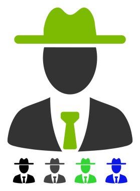 Çiftçi patron düz simgesi