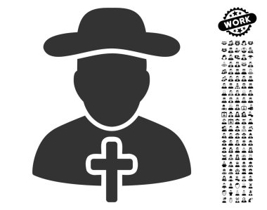 Erkekler Bonus ile rahip simgesi