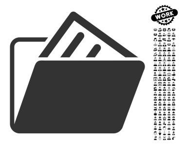 Belge klasörü simgesi ile profesyonel Bonus