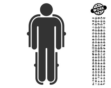 İş Bonus ile dış iskelet simgesi