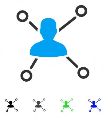 Kullanıcı ilişkileri düz simgesi